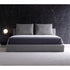 Gibbs Cotton Linen Blend Low Headboard Minimalist Bed Frame